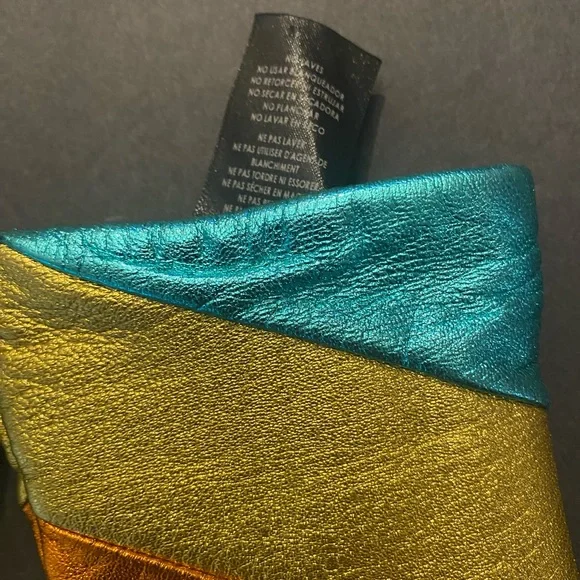 KURT GEIGER LONDON Rainbow Leather Gloves - Picture 7 of 10